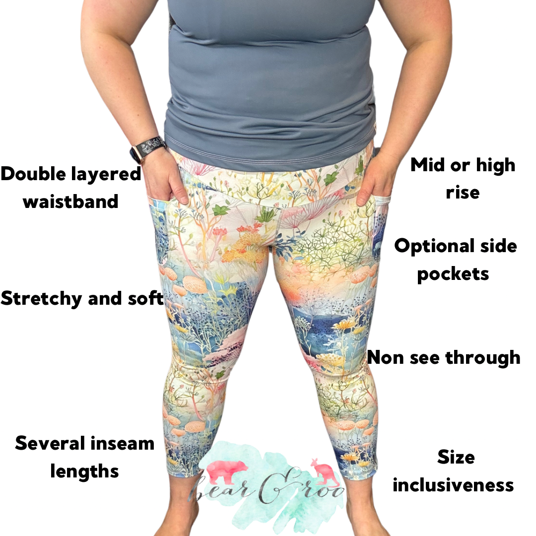 squat proof leggings optional pockets mid and high rise