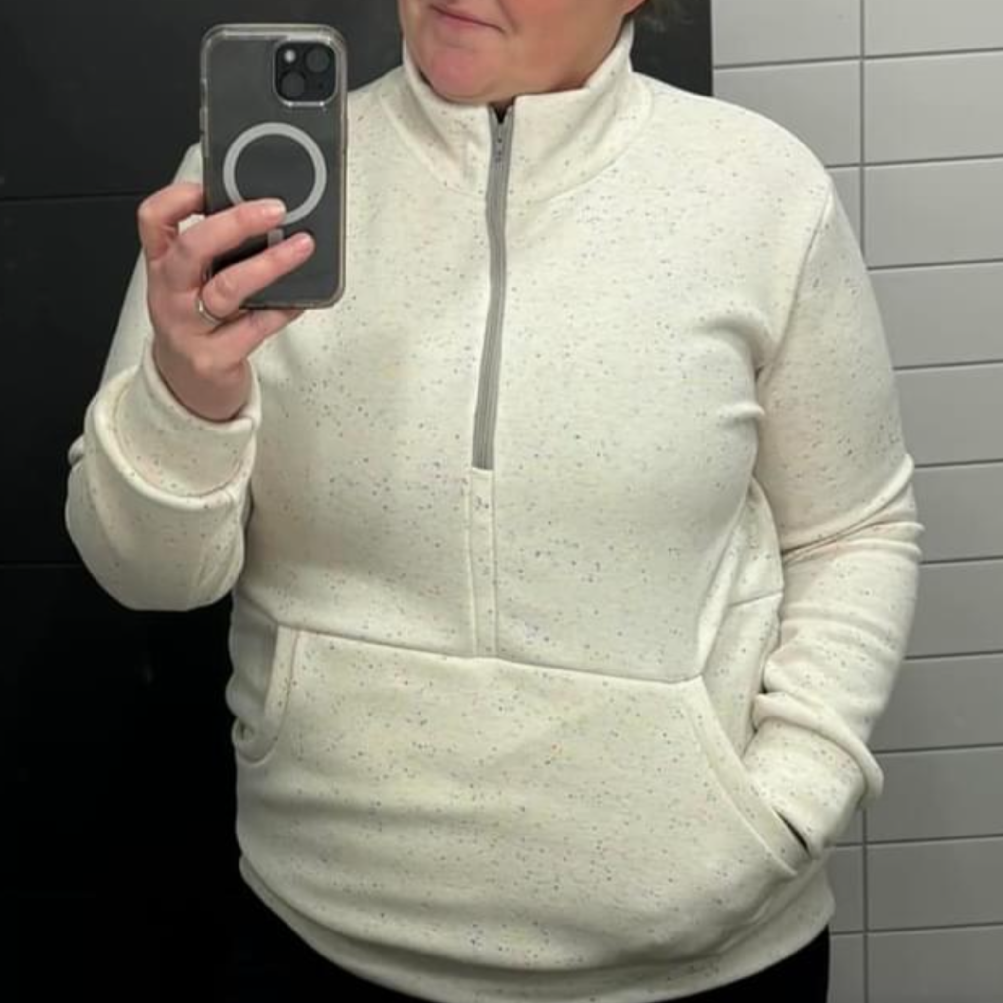 fleece zip up for ladies add on pocket