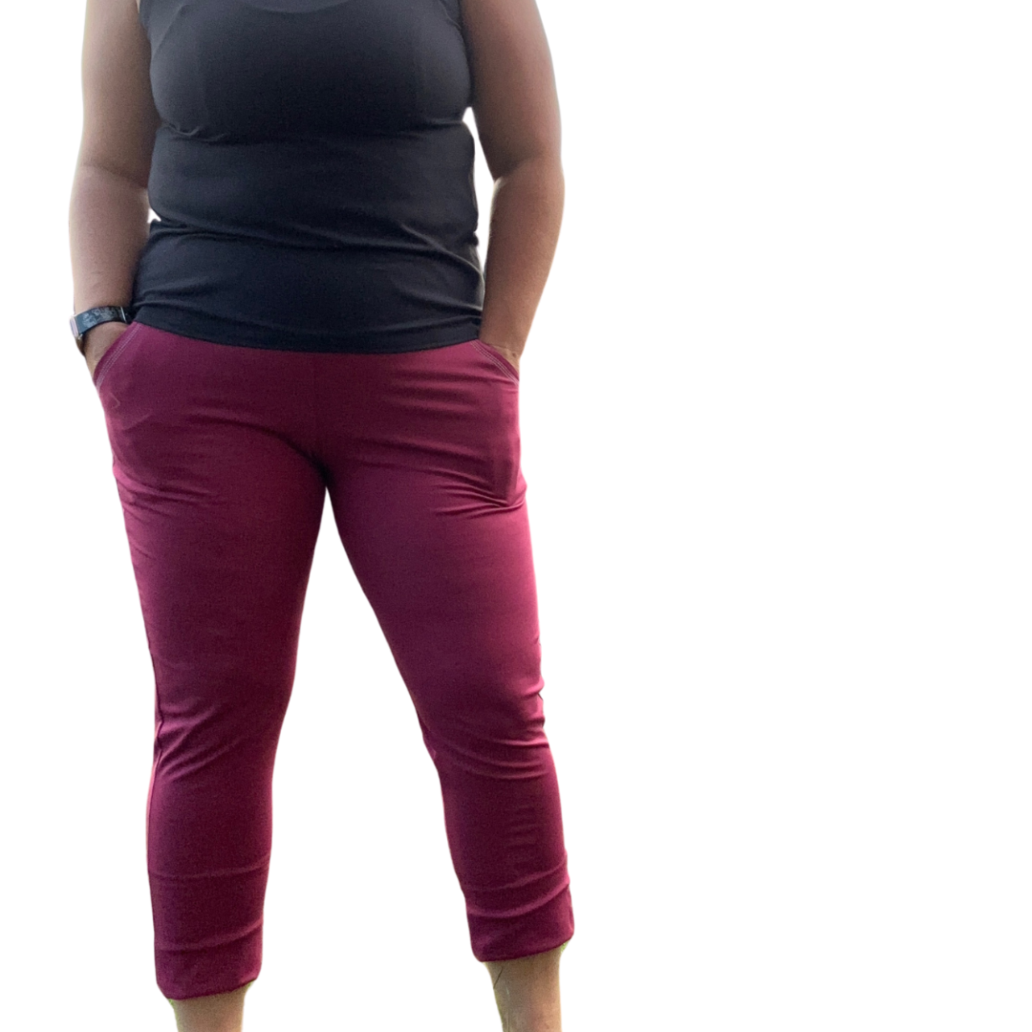 canadian made joggers ankle 7/8 length work attire