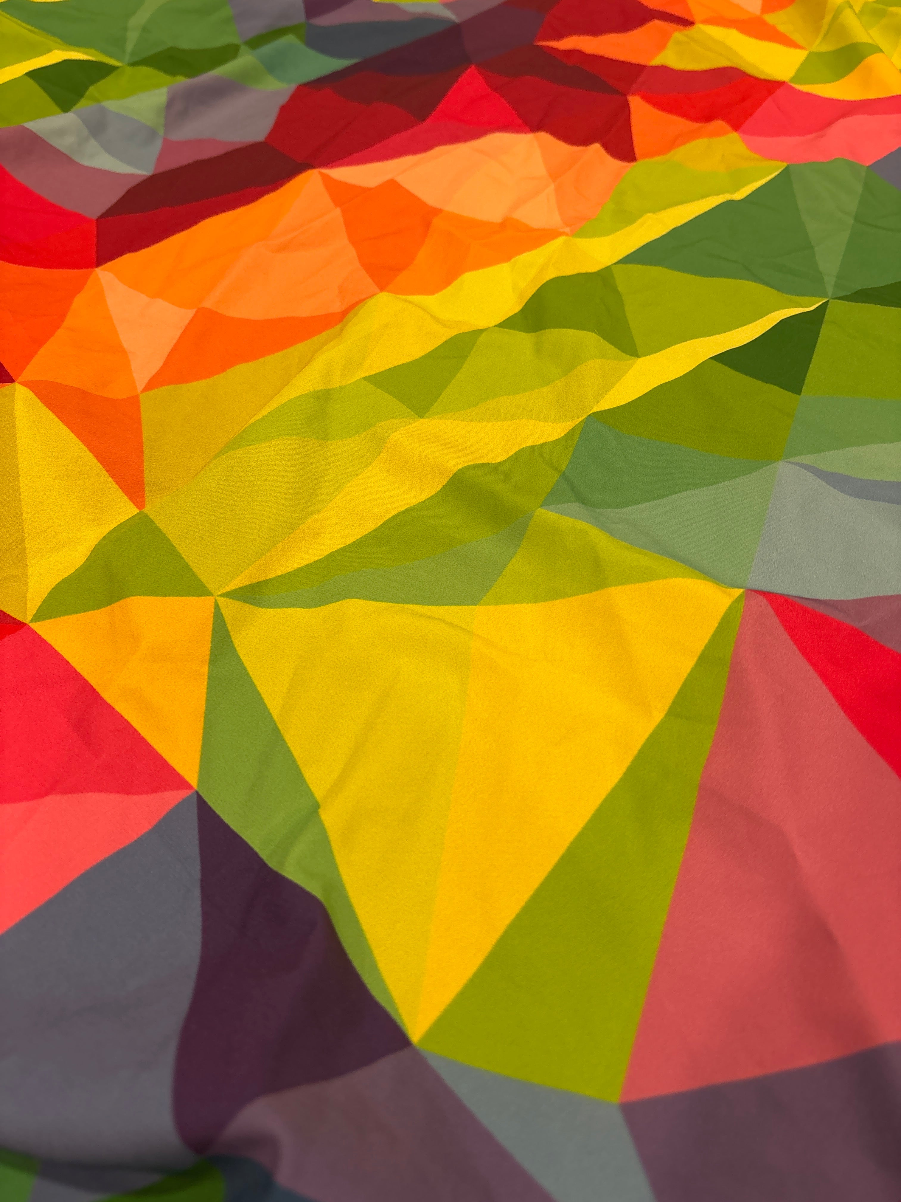 Rainbow abstract - STRETCH WOVEN