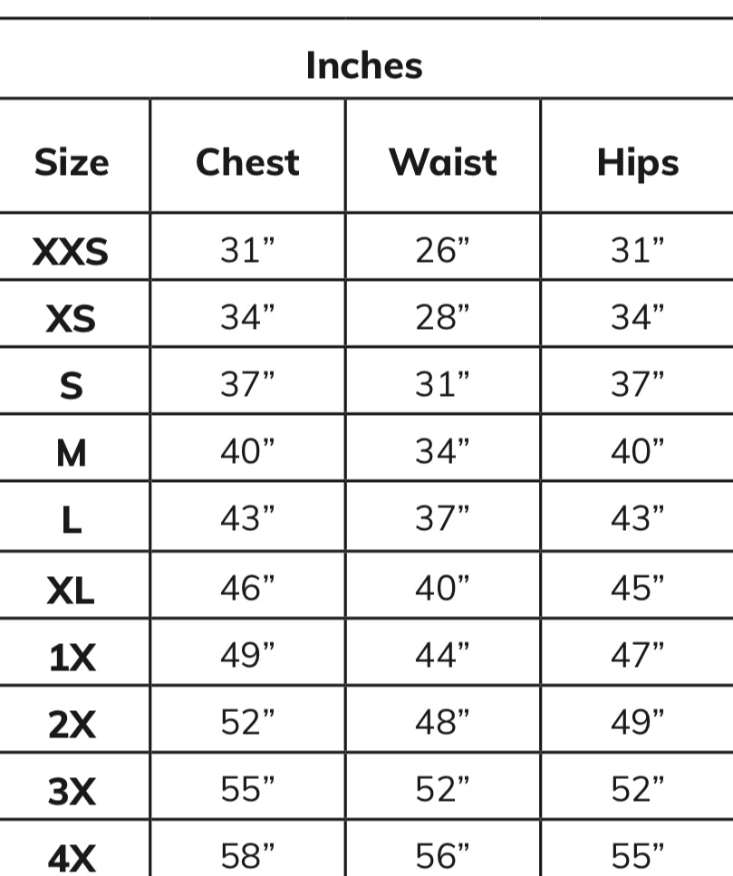 zip up for women size chart size inclusive
