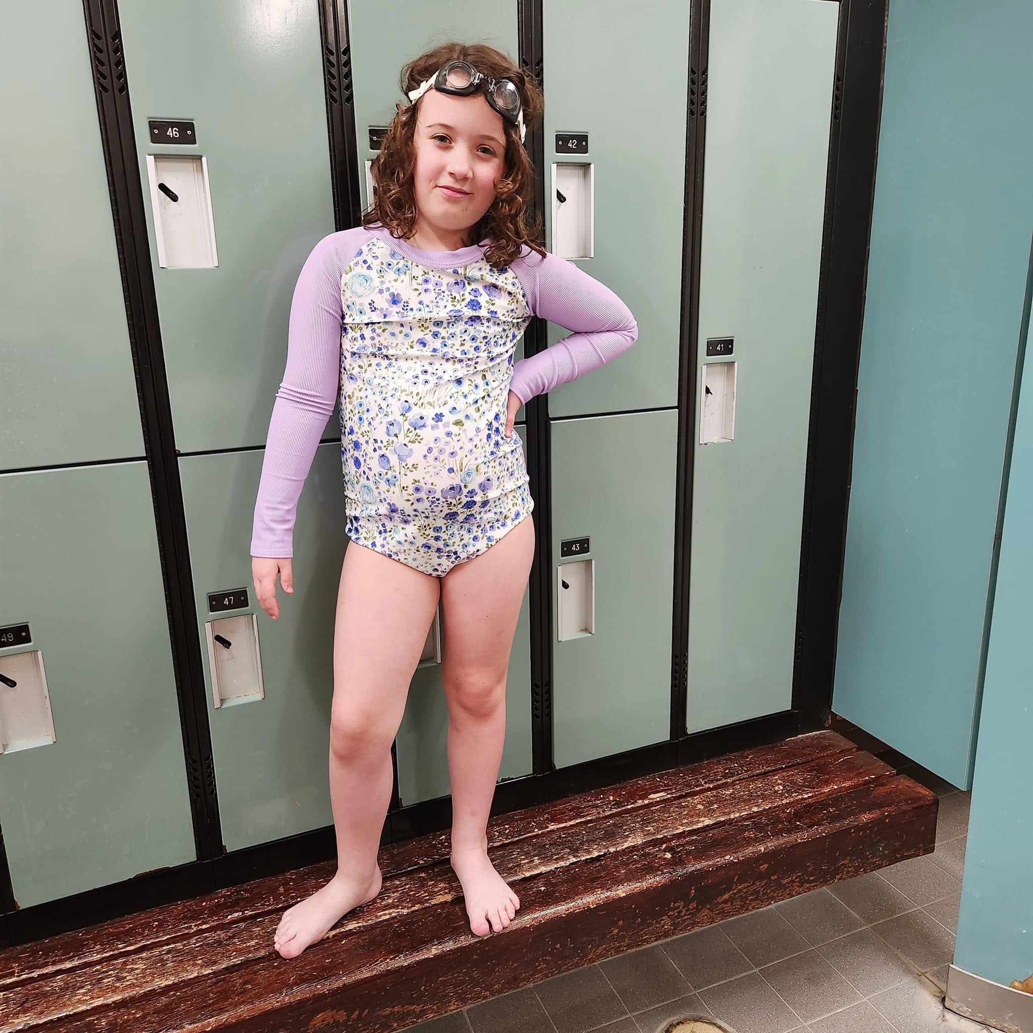 SWIM Body Suit with Ties {long sleeve}