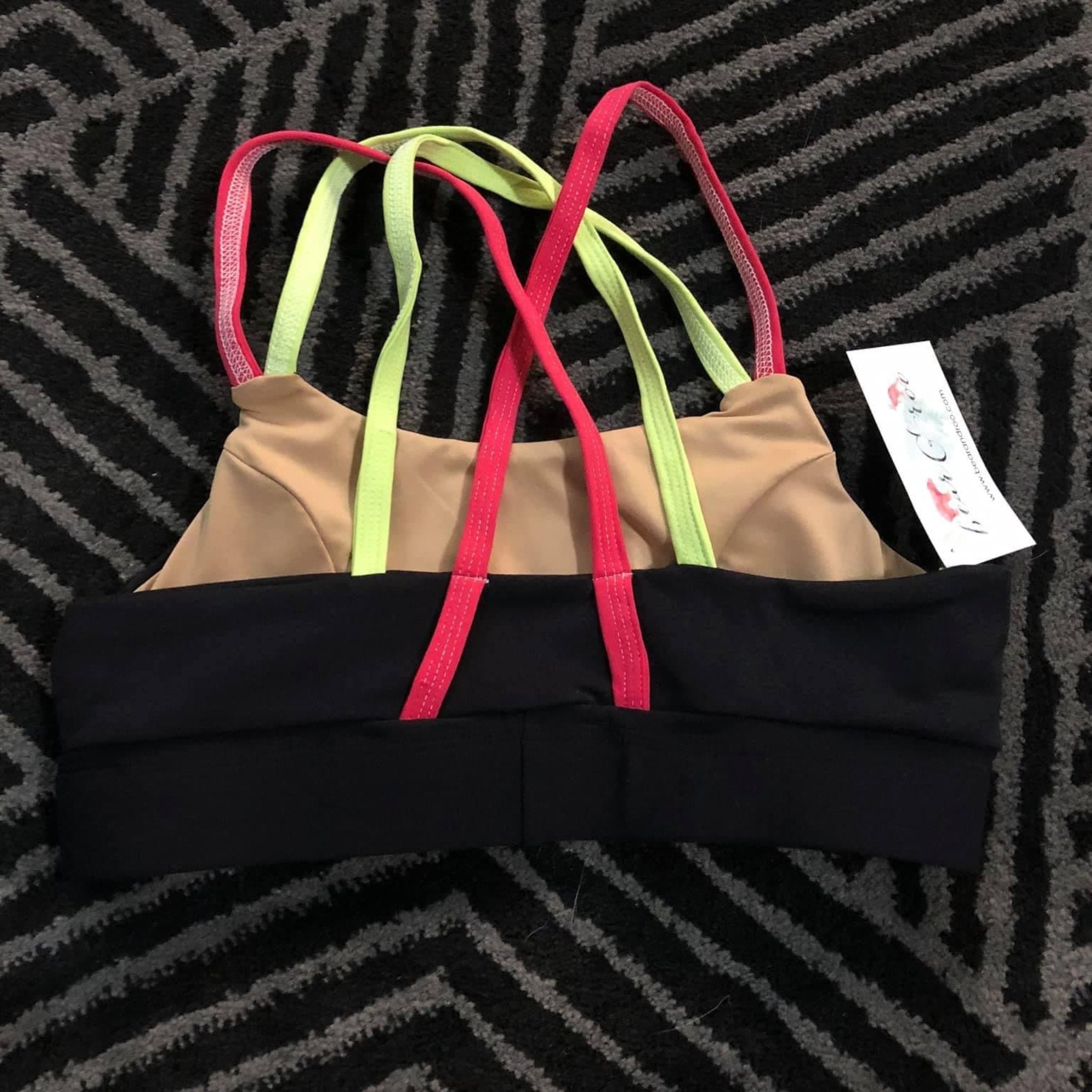 bright and fun sports bras