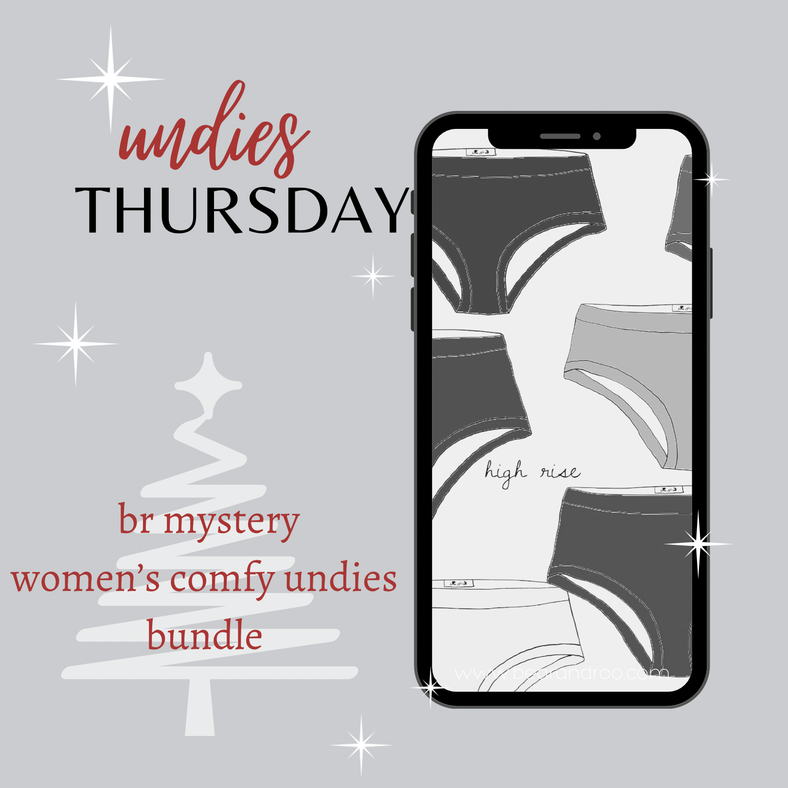 Ladies' Barely There Undies {2 Rises} 3PK Bundle - Mystery BAMBOO ONLY