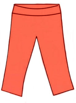 Vivid Coral YOGA - Lil Movement Bottoms