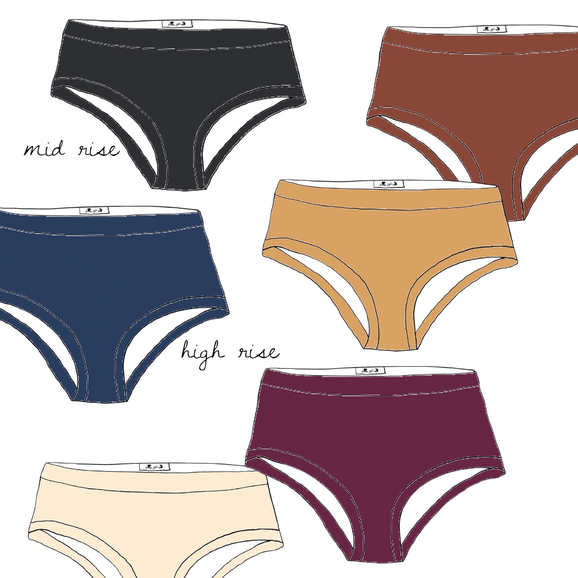 MYSTERY 6PK Bundle - Ladies' Barely There Briefs {2 Rises}