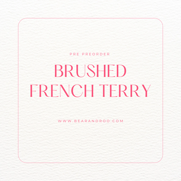 R23 - PREORDER BRUSHED FRENCH TERRY (various prints) BT fabrics