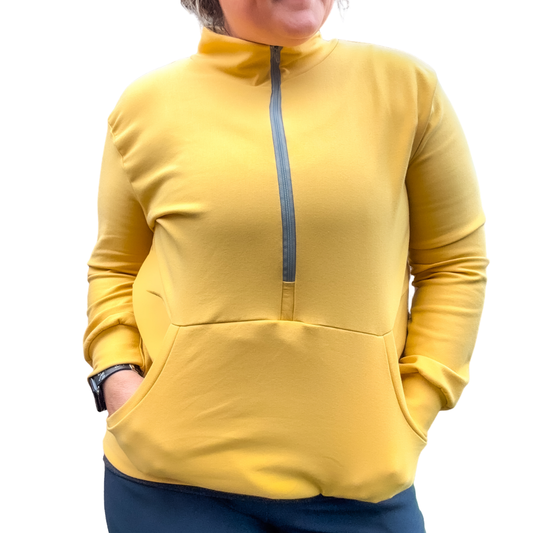 Sprint 1/2 Zip Pullover {collar or hood} - colour options available