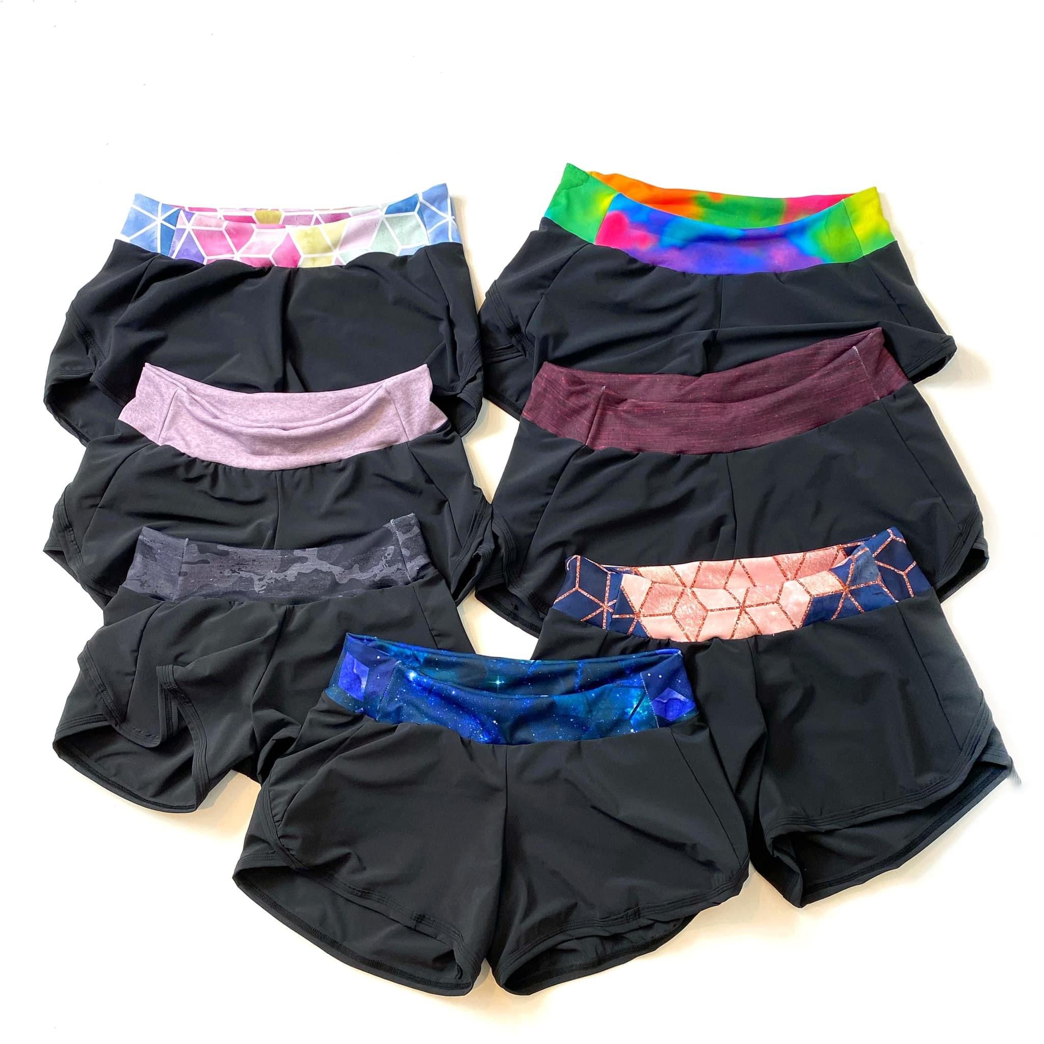 Ladies' Mile Shorts {black with mystery band}