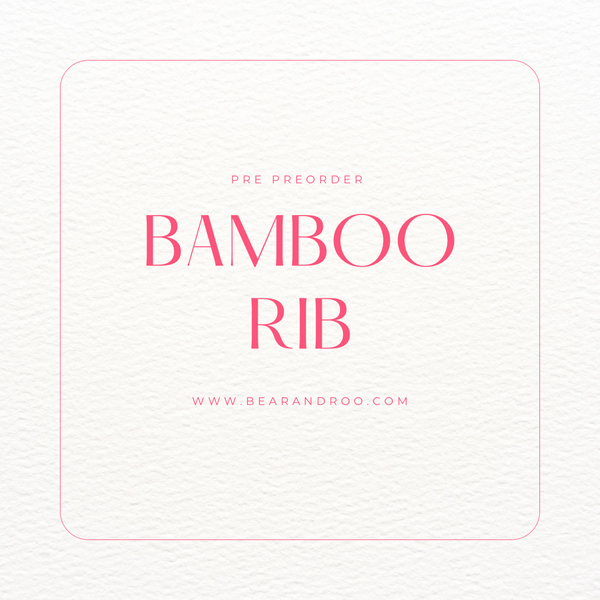 R23 - PREORDER BAMBOO RIB (various prints) BT fabric