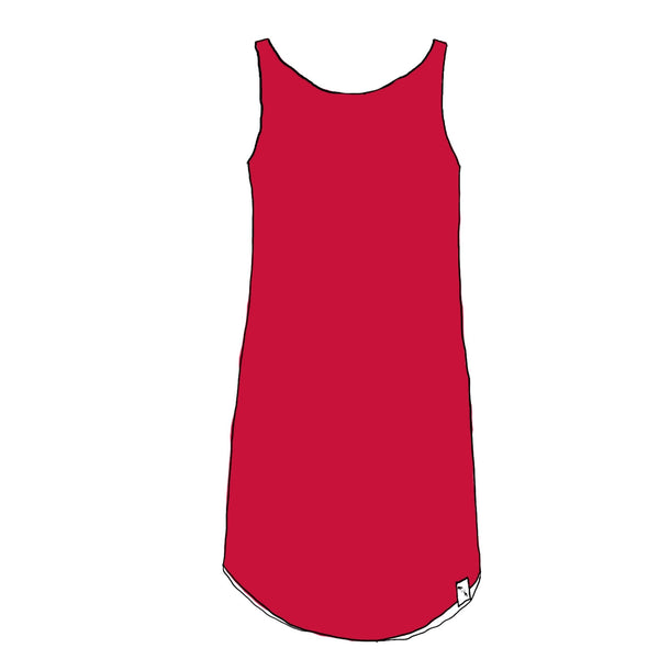 Crimson YOGA - Racer Shoreline Dress