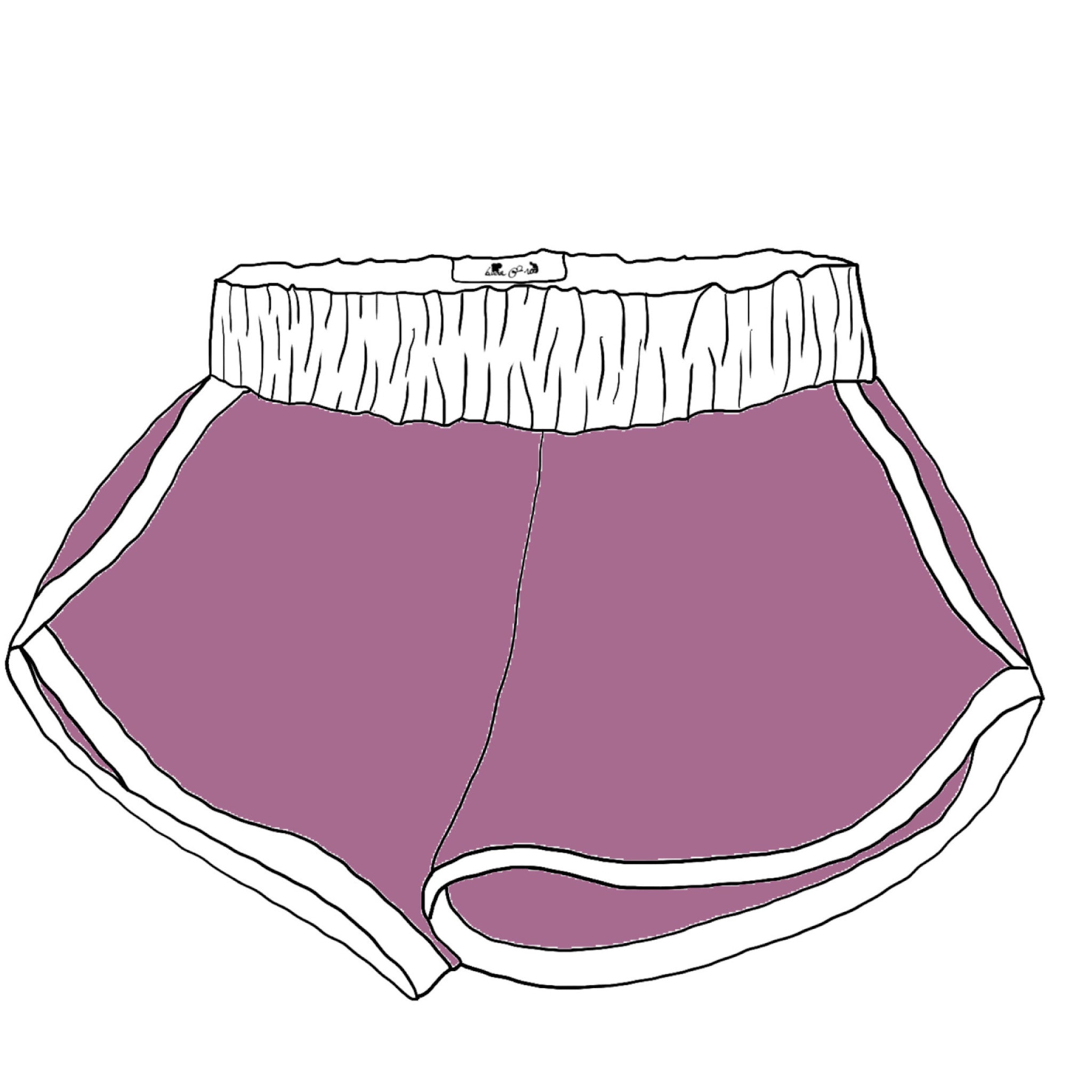 Mauve STRECH WOVEN - Ladies' Orlando Shorts