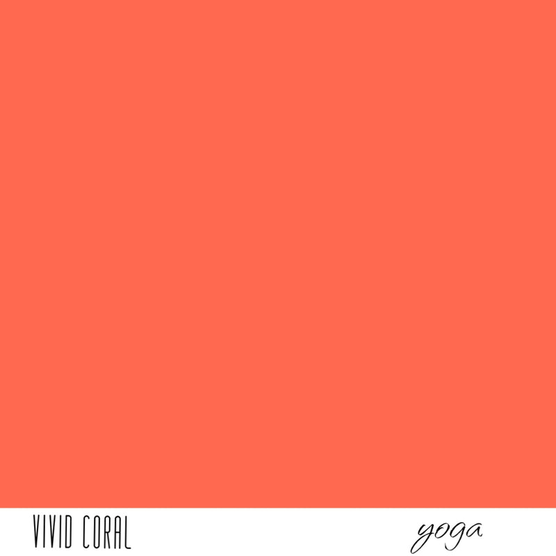 Vivid Coral YOGA - Twisted Leo / Peplum / Dress