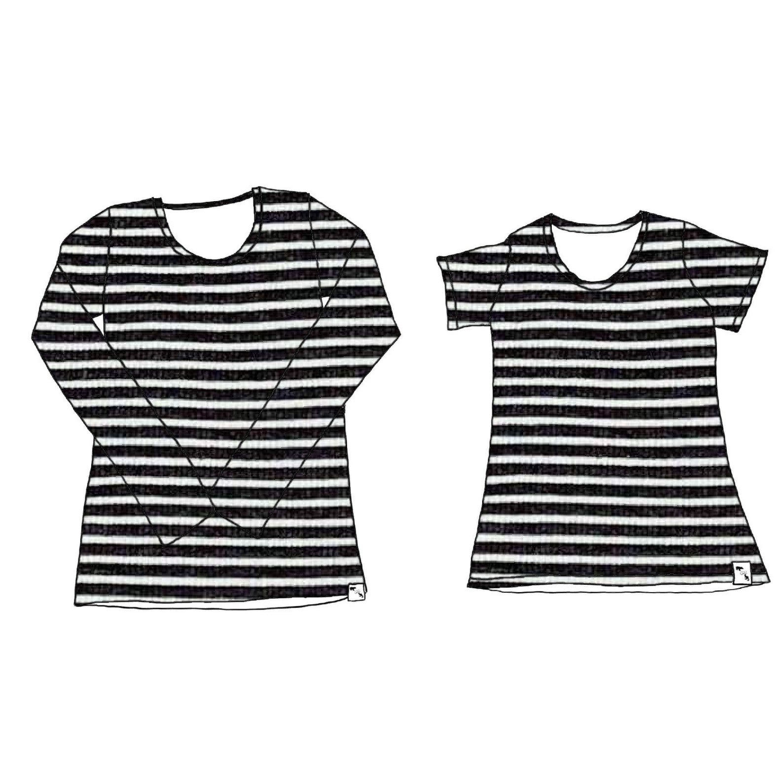 BR Basic Stripes RIB KNIT - Ladies' Essential Tee