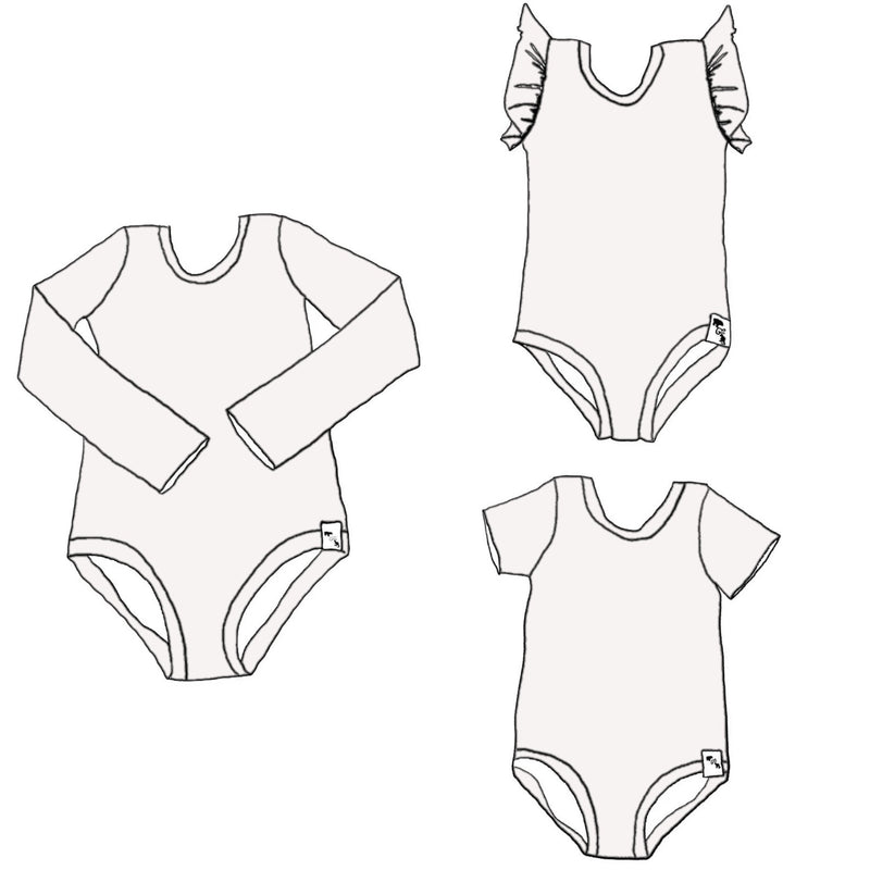 Diamond MODAL JERSEY - Body Suit {4 sleeve lengths}
