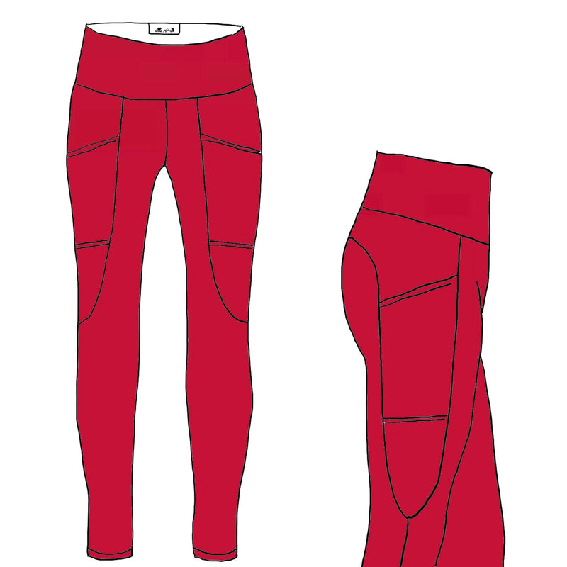Crimson YOGA - Ladies'  Arrowhead Leggings