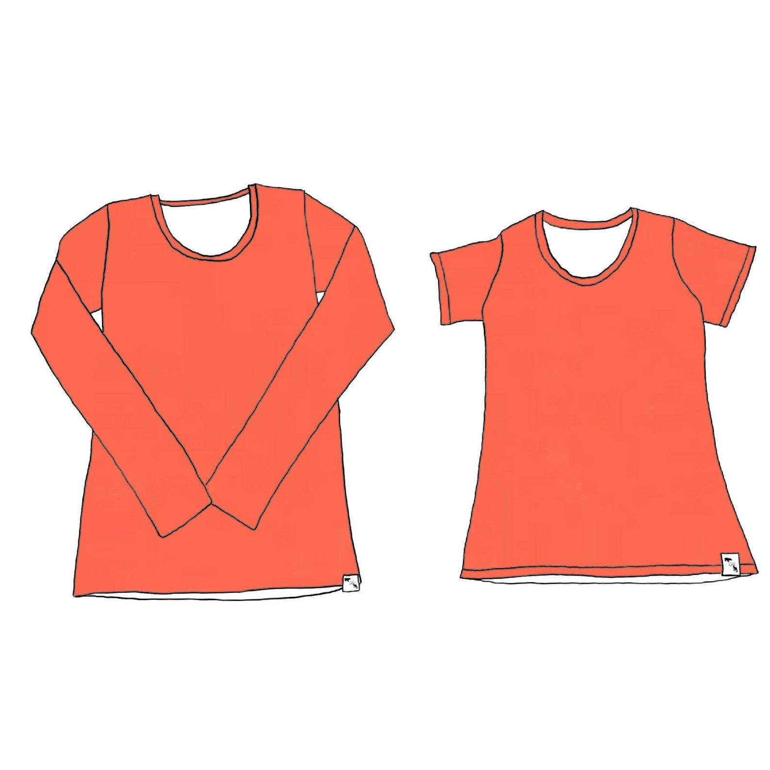 Vivid Coral yoga - Ladies' Essential Tee