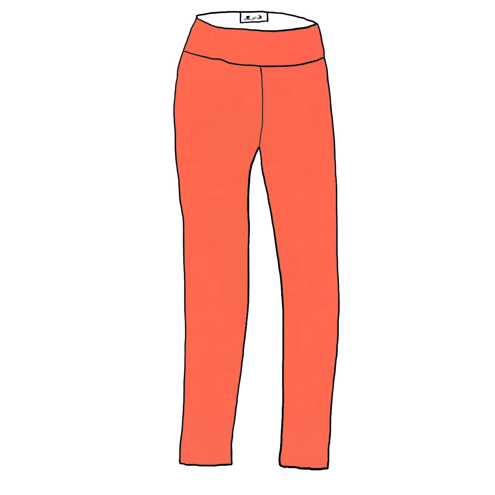 Vivid Coral YOGA - Ladies'  OG Leggings