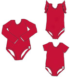 Crimson YOGA - Body Suit {4 sleeve lengths}