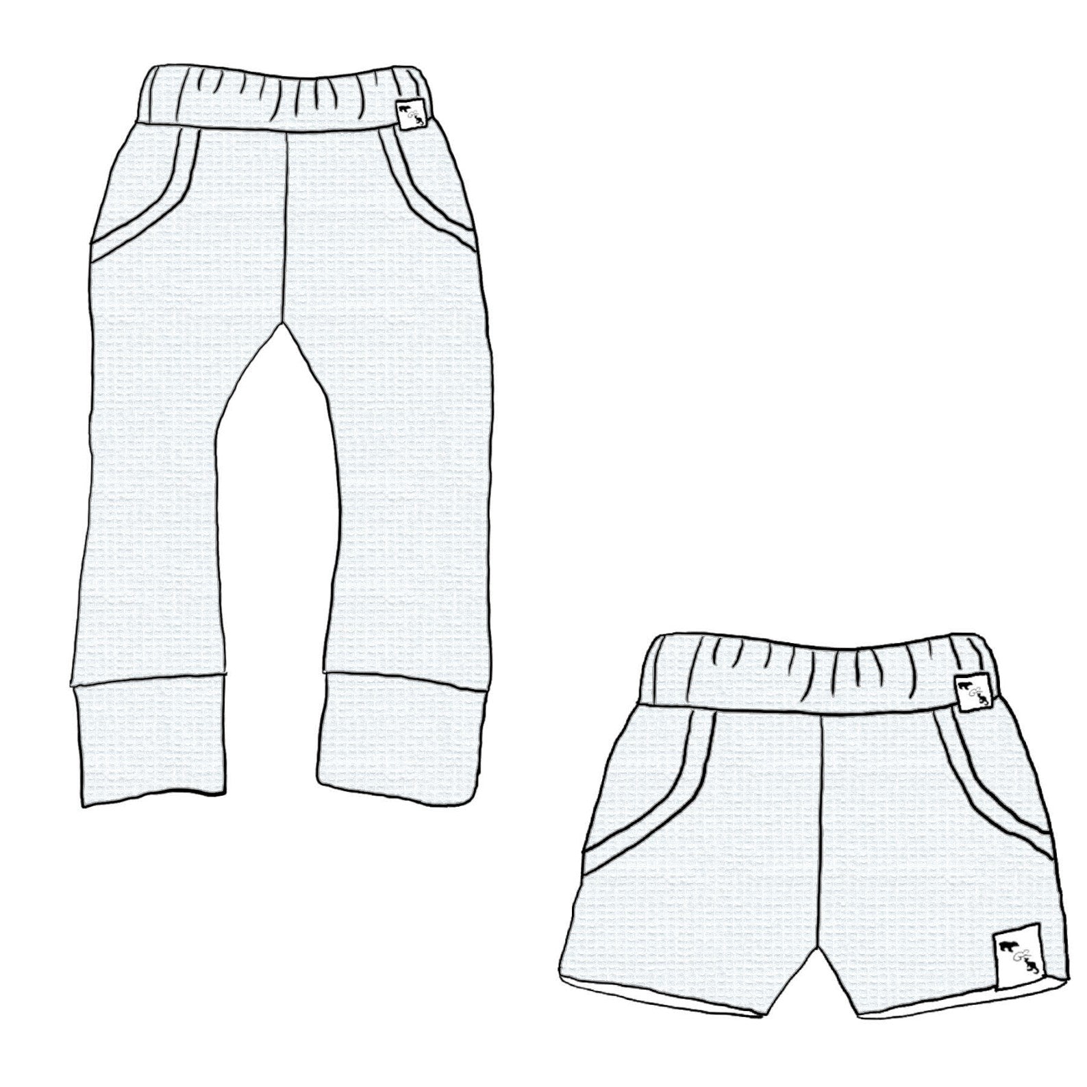 RIB KNIT - Lil Lakeside Joggers / Shorts