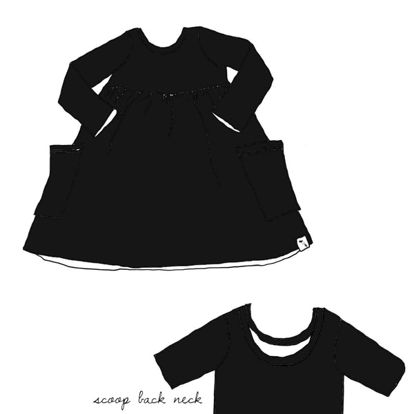 Black RIB KNIT - Joy Dress