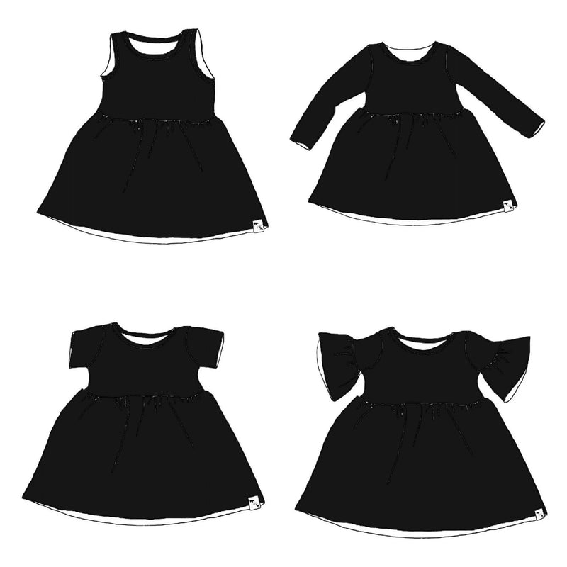 Black RIB KNIT - Play Dress