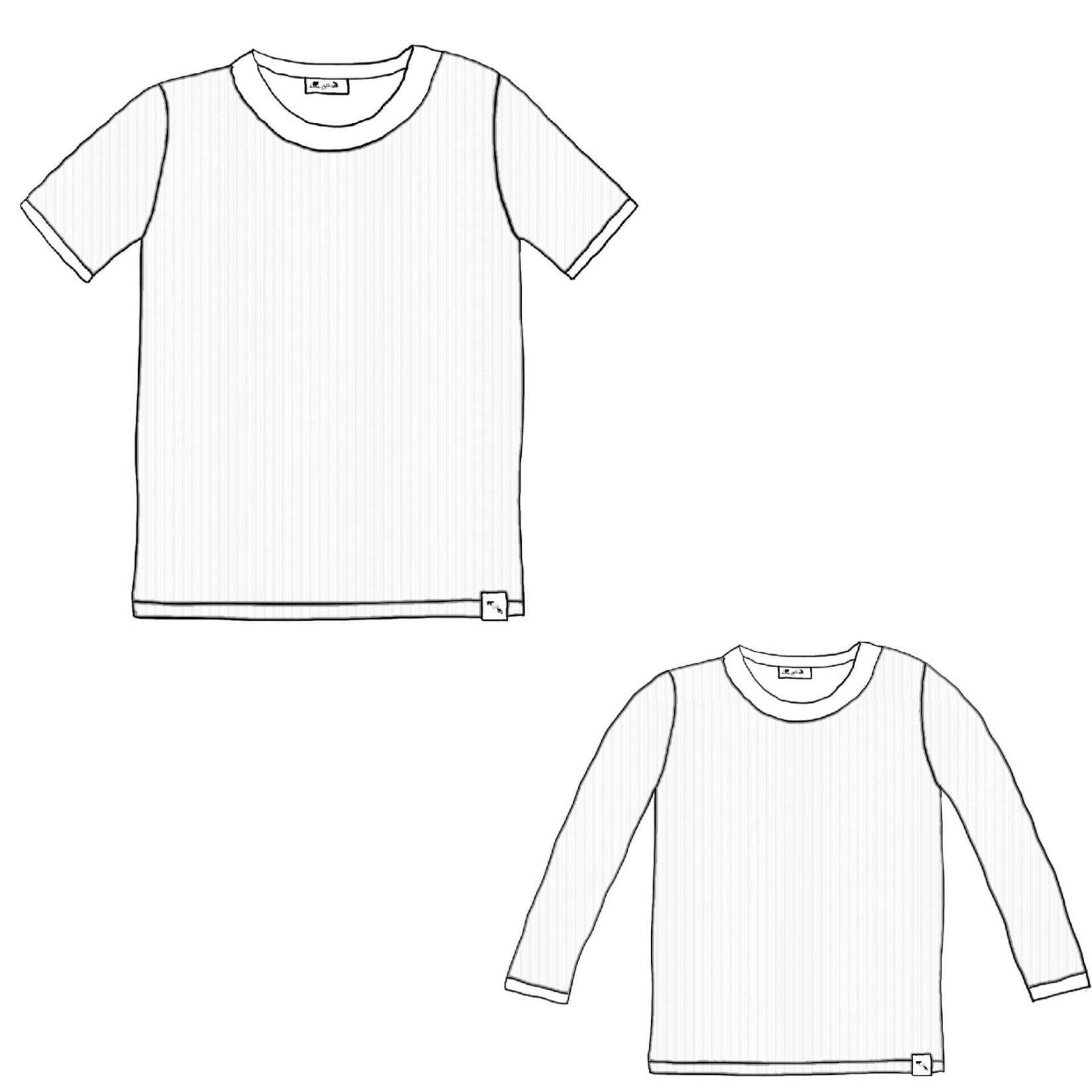 RIB KNIT - Lil RINGER Tee (with white)