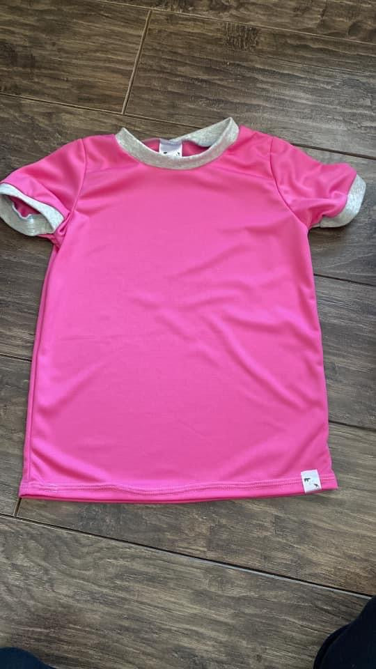 RTS #506 12-18M -  ATHLETIC Pink Ringer Tee