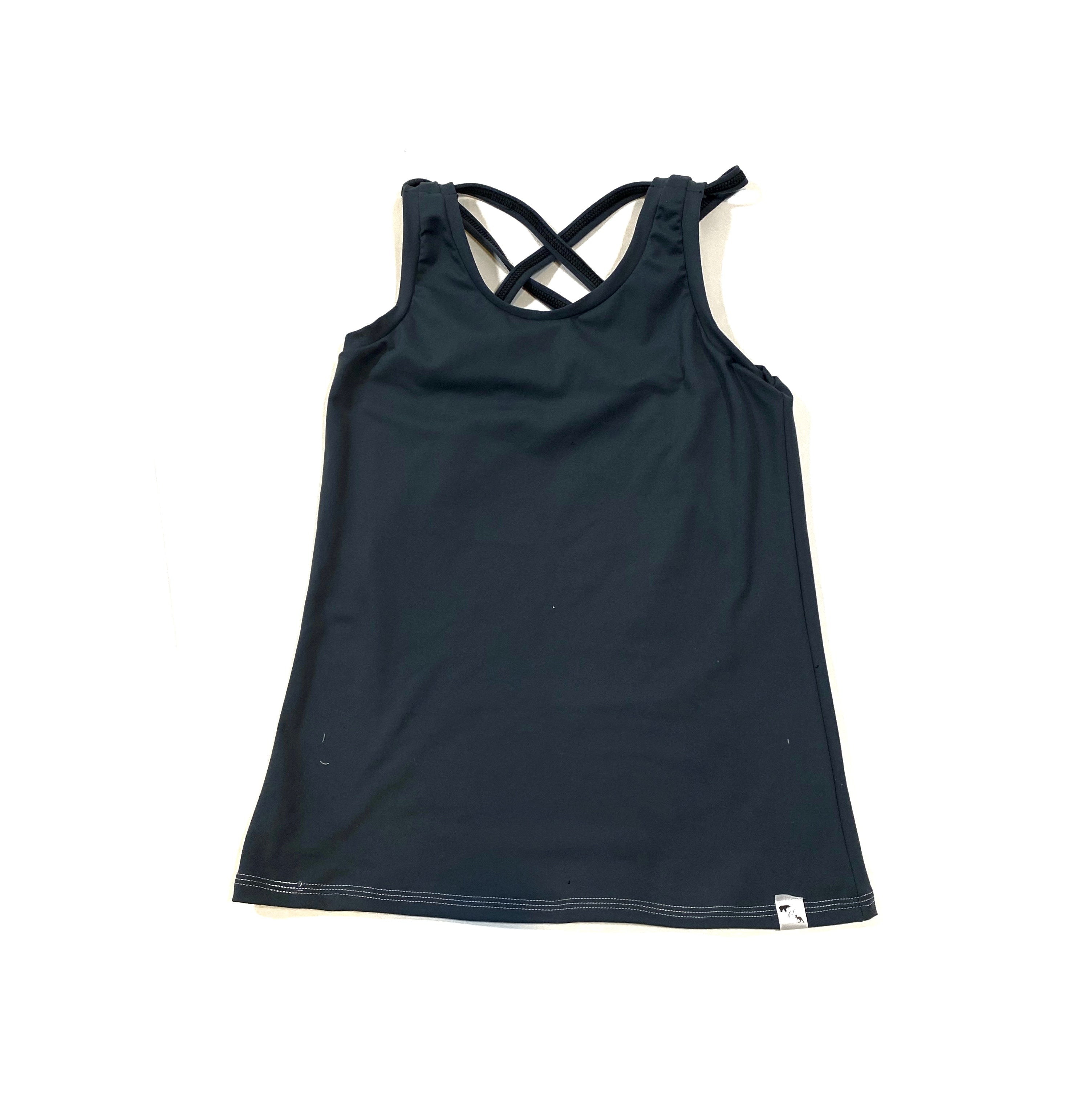 ATHLETIC - Tornado Tank (Light weight black with mystery print straps)