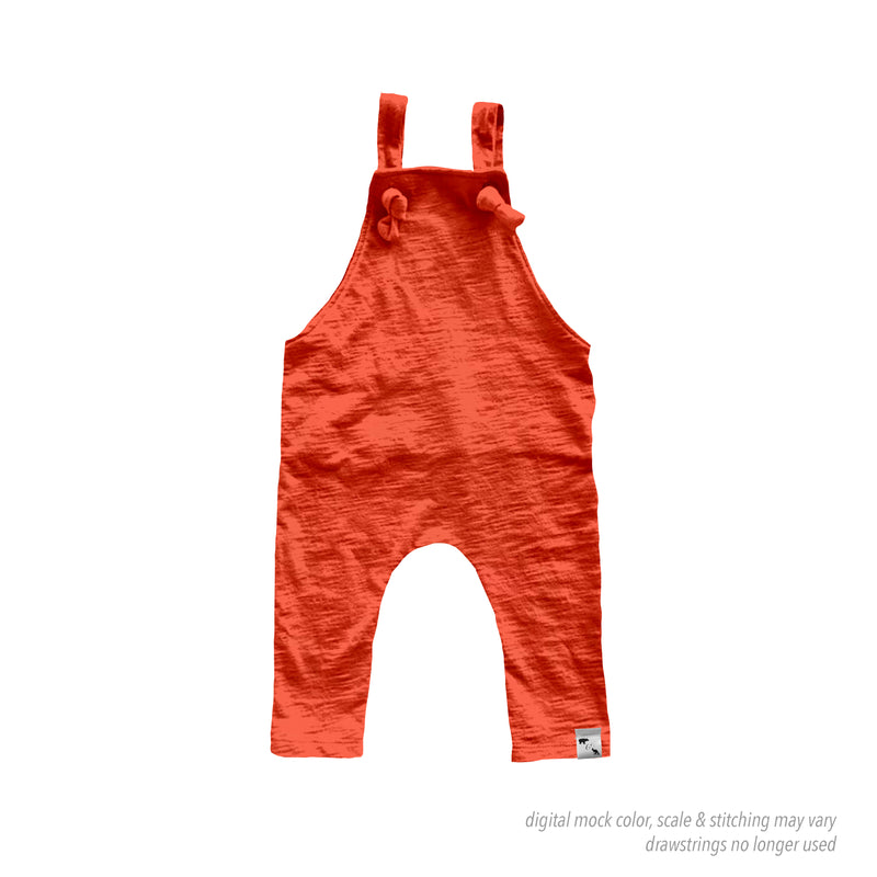 Vivid Coral YOGA - Knotted Overalls